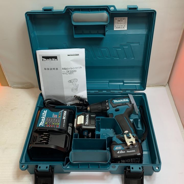 MAKITA マキタ 充電式ドライバドリル 10.8V 充電器、バッテリー2個 