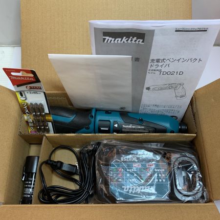  MAKITA マキタ  ペンインパクトドライバ 　充電器・充電池1個・ケース付 7.2v　トーションビット付 TD021DSHSP