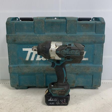  MAKITA マキタ 18v 充電式インパクトレンチ　充電池（6.0Ah 充電回数60回）、ケース付 TW1001
