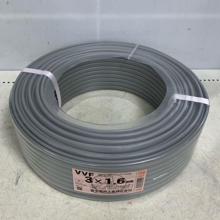  富士電線工業(FUJI ELECTRIC WIRE) VVFケーブル　3×1.6ｍｍ　100ｍ　2025.4製　電材 3芯1.6ｍｍ