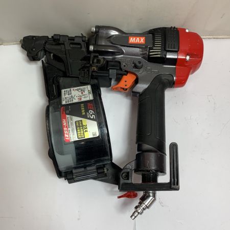  MAX マックス 高圧65ｍｍ　接合金物用　釘打機　ケース付 HN-65Z1 ブラック×レッド x レッド
