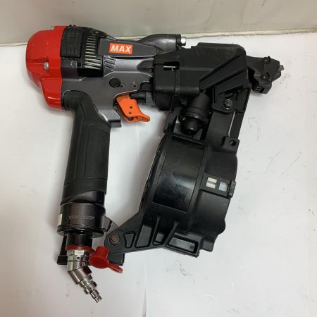  MAX マックス 高圧65ｍｍ　接合金物用　釘打機　ケース付 HN-65Z1 ブラック×レッド x レッド