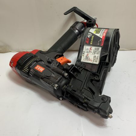  MAX マックス 高圧65ｍｍ　接合金物用　釘打機　ケース付 HN-65Z1 ブラック×レッド x レッド