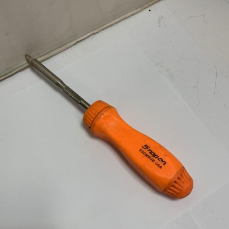  Snap-on スナップオン ラチェットドライバー  ビット3個付 SSDMR4B オレンジ