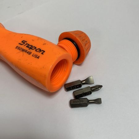  Snap-on スナップオン ラチェットドライバー  ビット3個付 SSDMR4B オレンジ