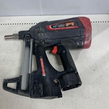  MAX マックス ピン打ち機　ガスネイラ　15~25mm　充電器・充電池2個・ケース付 GS-725C ブラック×レッド x レッド