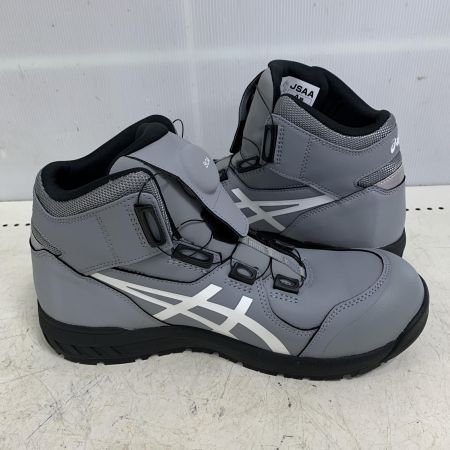  asics アシックス 26cm WINJOB BOA　安全靴　 CP304 グレー x ホワイト