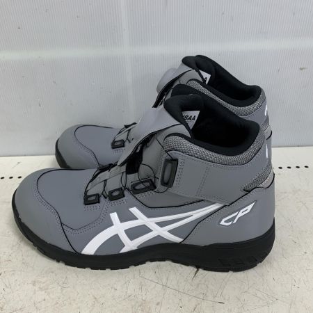  asics アシックス 26cm WINJOB BOA　安全靴　 CP304 グレー x ホワイト