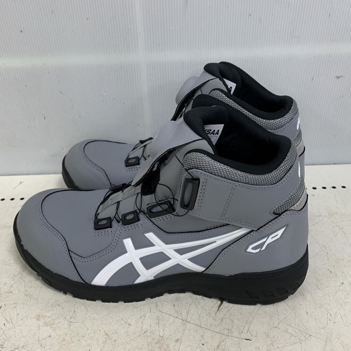 asics アシックス 26cm WINJOB BOA 安全靴 CP304 グレー x ホワイト 