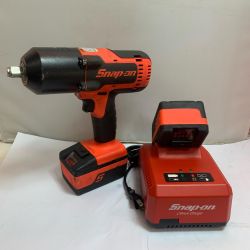 ♭♭ Snap-on スナップオン コードレス式 18v　インパクトレンチ　充電器・充電池2個付  CTJ88500 レッド Bランク