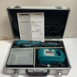 ♭♭ MAKITA マキタ ペンインパクトドライバ 充電器・充電池1個・ケース付 TD021D ブルー Bランク