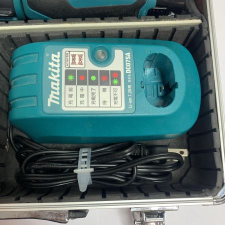  MAKITA マキタ ペンインパクトドライバ 充電器・充電池1個・ケース付 TD021D ブルー