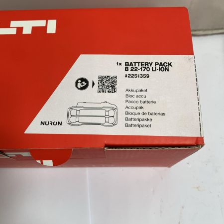  Hilti ヒルティ バッテリー B22-170B ♯2251359