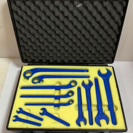  FISCO 絶縁工具　スパナ・メガネ　12本 ブルー