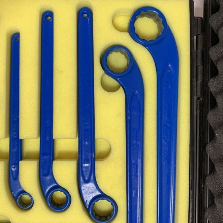  FISCO 絶縁工具　スパナ・メガネ　12本 ブルー