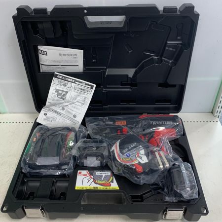  MAX マックス 鉄筋結束機　充電器　バッテリー×2個付　未使用品 RB90698 レッド×ブラック x ブラック　