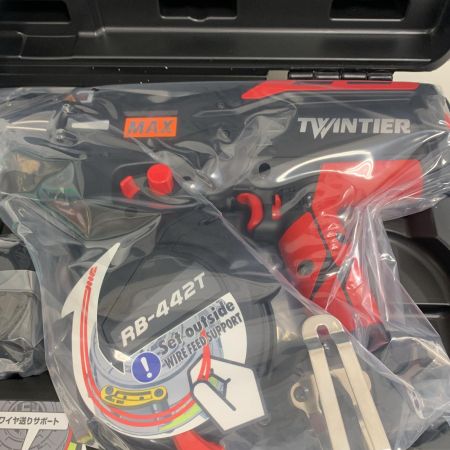  MAX マックス 鉄筋結束機　充電器　バッテリー×2個付　未使用品 RB90698 レッド×ブラック x ブラック　