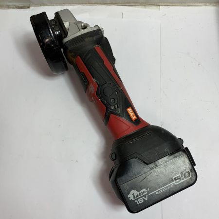  MAX マックス 100ｍｍ　充電式ディスクグラインダー　充電池1個付 PJ-DG101 レッド×ブラック x ブラック