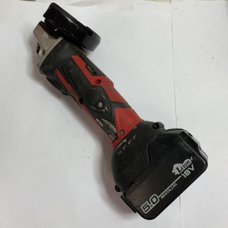  MAX マックス 100ｍｍ　充電式ディスクグラインダー　充電池1個付 PJ-DG101 レッド×ブラック x ブラック