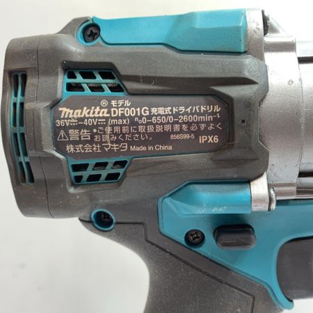  MAKITA マキタ 充電式ドライバドリル　充電器・充電池2個・ケース付 40v 2.5Ah DF001GRDX
