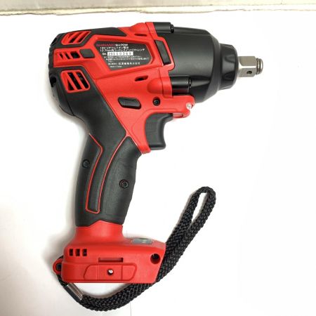  信濃機販 12.7mm角　ブラシレスモーター　コードレスインパクトレンチ 18v　充電器・充電池2個・ケース付  SI-170W レッド×ブラック