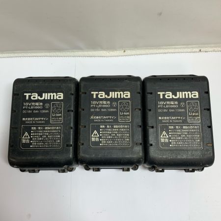  TAJIMA タジマ ディスクグラインダー　充電器・充電池3個・ケース付 PT-G100A