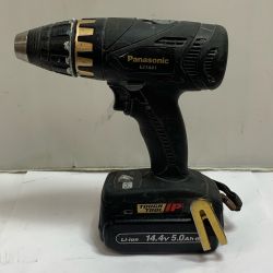 ♭♭ Panasonic パナソニック ドライバドリル  バッテリ1個付　本体のみ EZ7441 ブラック Cランク