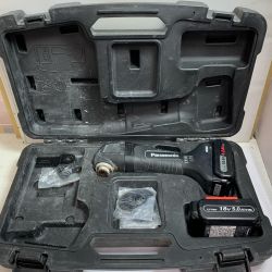 ♭♭ Panasonic パナソニック マルチツール　ケース、バッテリー2個付　記名あり EZ46A5 ブラック Cランク