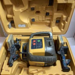 ♭♭ TOPCON トプコン ローテーティングレーザー 受光器2個、ケース付　未校正　キズ、ヨゴレあり RL-H5A イエロー Cランク