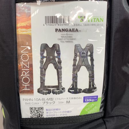  TITAN PANGAEA HORIZON 墜落制止用器具　130kg以下　Mサイズ PAHN-10A-BL-M型 ブラック