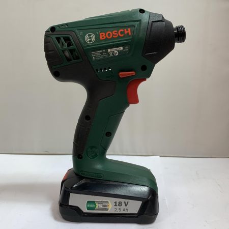  BOSCH ボッシュ 充電式インパクトドライバ　充電器・充電池2個付 18v PDR18LI グリーン