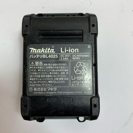  MAKITA マキタ 40v 充電式インパクトドライバ　充電器・充電池1個(充電回数10回）・ケース付 TD001G ブラック