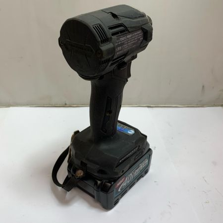  MAKITA マキタ 40v 充電式インパクトドライバ　充電器・充電池1個(充電回数10回）・ケース付 TD001G ブラック