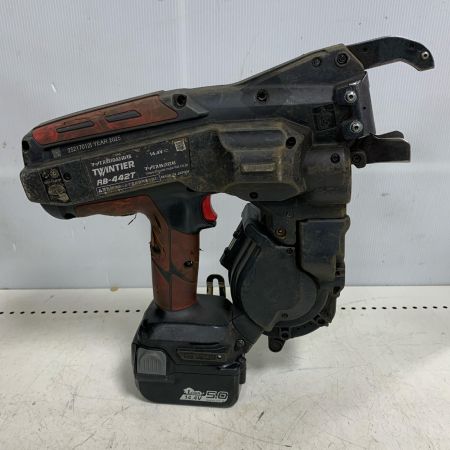  MAX マックス 鉄筋結束機　リバータイア 充電器・充電池5.0AH 2個・ケース付 14.4v  RB-442T ブラック×レッド