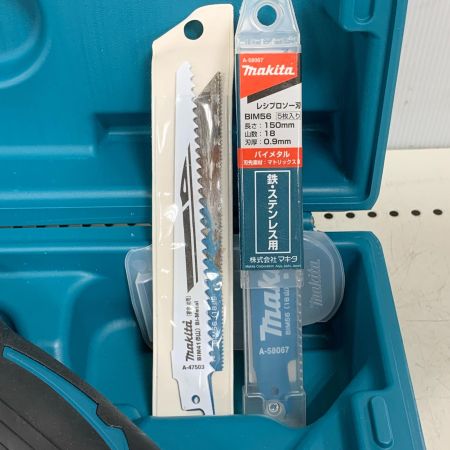  MAKITA マキタ 充電式レシプロソー　18v 充電器・充電池1個・ケース付 JR184DRF ブルー