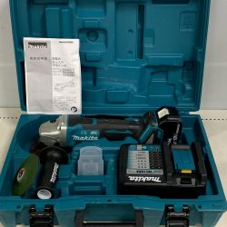 ♭♭ MAKITA マキタ 18Ｖ　100ｍｍ 充電式ディスクグラインダー　充電器・充電池1個(充電回数2回）・ケース付 GA408D ブルー Aランク