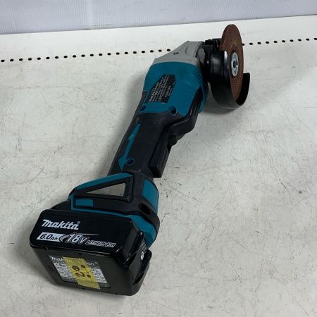  MAKITA マキタ 18Ｖ　100ｍｍ 充電式ディスクグラインダー　充電器・充電池1個(充電回数2回）・ケース付 GA408D ブルー
