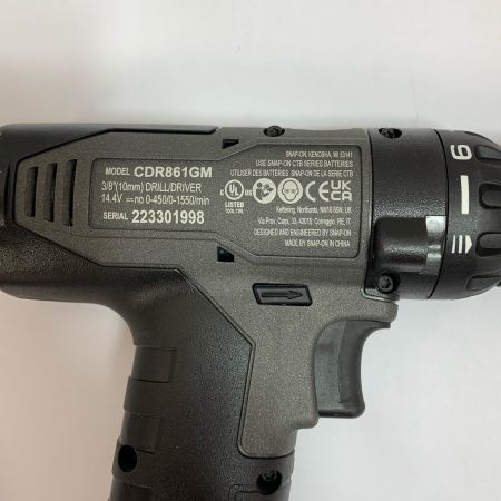  Snap-on スナップオン 14.4V コードレスドリル 本体のみ CDR861GM ブラック