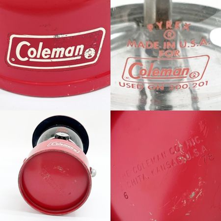  Coleman コールマン ガソリンランタン 1978年製 200Ａ5891 持ち手無し パーツ欠品