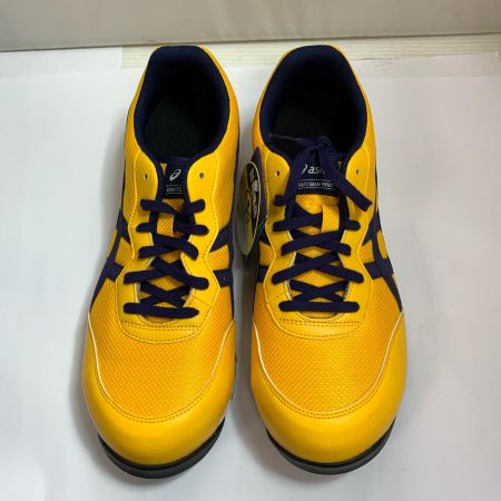  asics アシックス ウィンジョブ　ワーキングシューズ 27.0cm CP-201 イエロー
