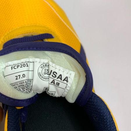  asics アシックス ウィンジョブ　ワーキングシューズ 27.0cm CP-201 イエロー