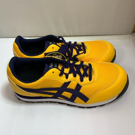  asics アシックス ウィンジョブ　ワーキングシューズ 27.0cm CP-201 イエロー