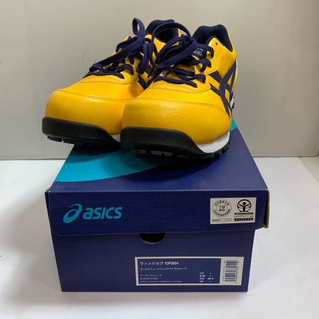  asics アシックス ウィンジョブ　ワーキングシューズ 25.5cm CP-201 イエロー