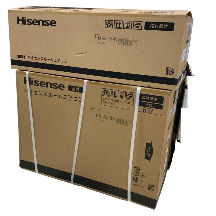☆中古￥21,800！Hisense　6畳用2.2kwルームエアコン　家電　HA-S22CE8-W型　2020年製　【BE073】 ルームエアコン Sシリーズ HA-S22G-W Hisense エアコン 主に6畳用
