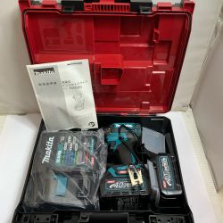 ♭♭ MAKITA マキタ 充電式インパクトドライバ　充電器・充電池2個・ケース付 40v 2.5Ah  TD002GRDX ブルー Sランク