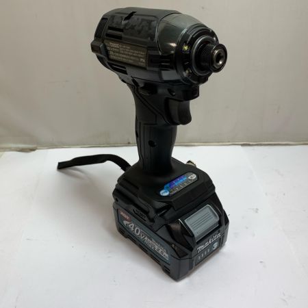  MAKITA マキタ 充電式インパクトドライバ　充電器・充電池2個・ケース付 40v 2.5Ah TD002GRDXB ブラック