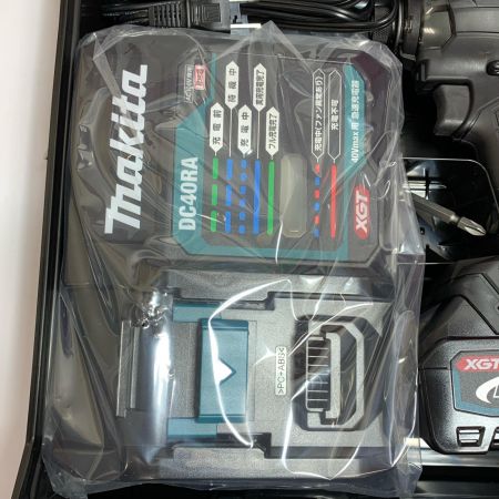  MAKITA マキタ 充電式インパクトドライバ　充電器・充電池2個・ケース付 40v 2.5Ah TD002GRDXB ブラック