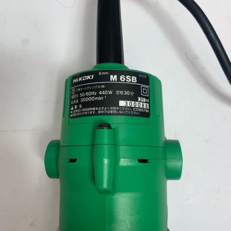  HiKOKI ハイコーキ 6mm トリマ　本体のみ M6SB グリーン