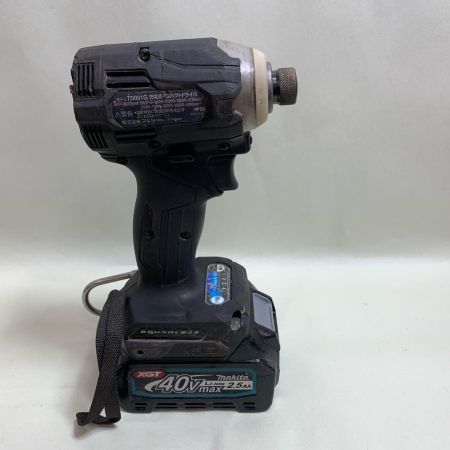  MAKITA マキタ 40V 充電式インパクトドライバ　充電器・充電池2個(充電回数11回、9回）・ケース付 TD001GRDX ブラック