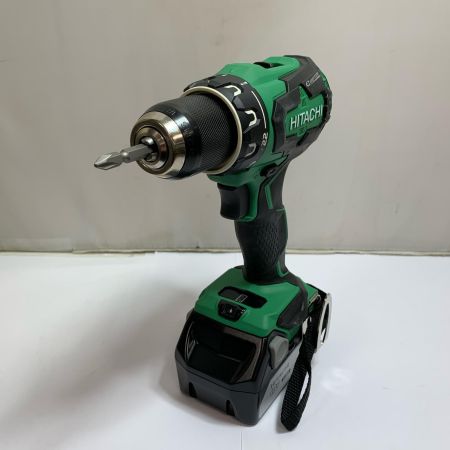  HITACHI 日立 13mm コードレスドライバドリル　18v 充電器・充電池2個・ケース付  DS18DBSL グリーン